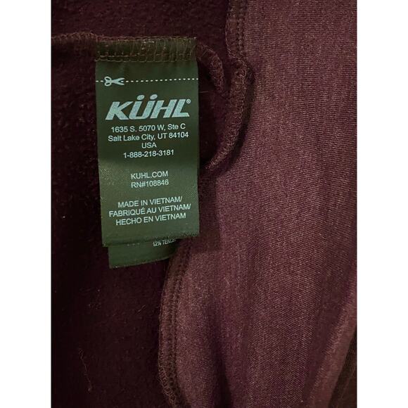 Kuhl Womens Freethinkr Pullover Mock Neck Sweatshirt Large Purple Wine Outdoor - Picture 11 of 12